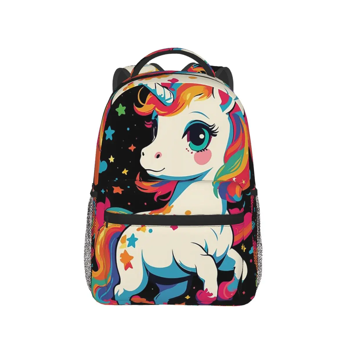 

Colorful Cartoon Unicorn Backpack Hot Sale Daypack Large Capacity Boys Girls BookBag School Bag Shoulder Bags for Men Women