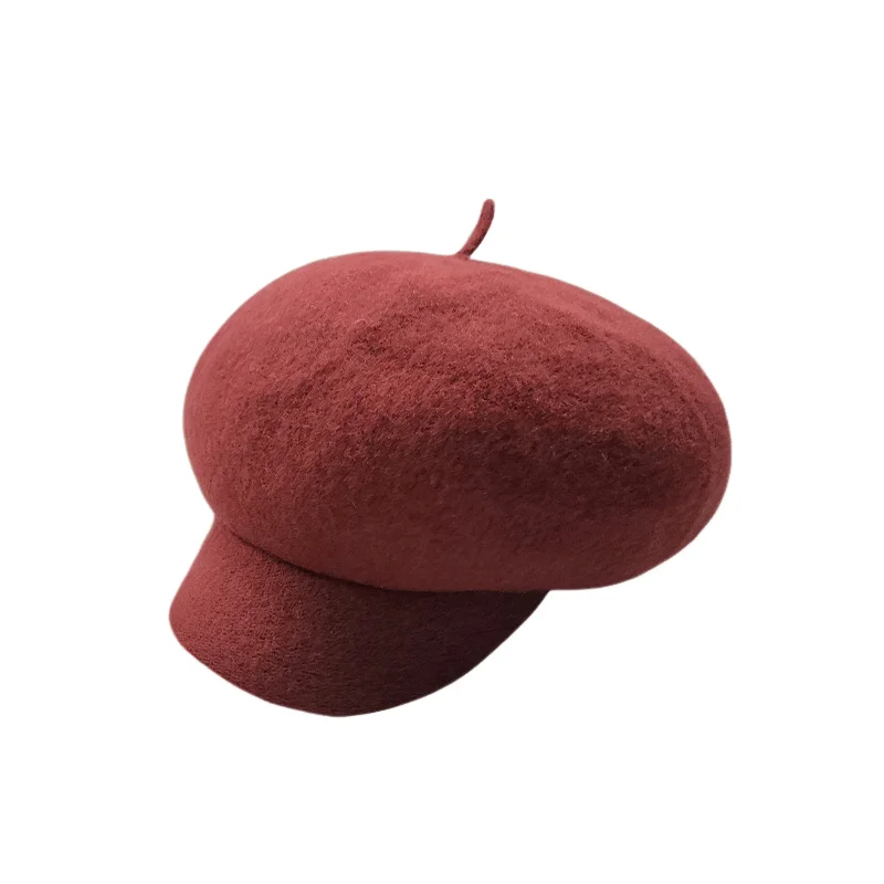 

Женский восьмиугольный берет, осенне-зимняя теплая кепка газетчика, шляпа художника, бейсболка с полями, модный головной убор, уличная шляпа для холодной погоды