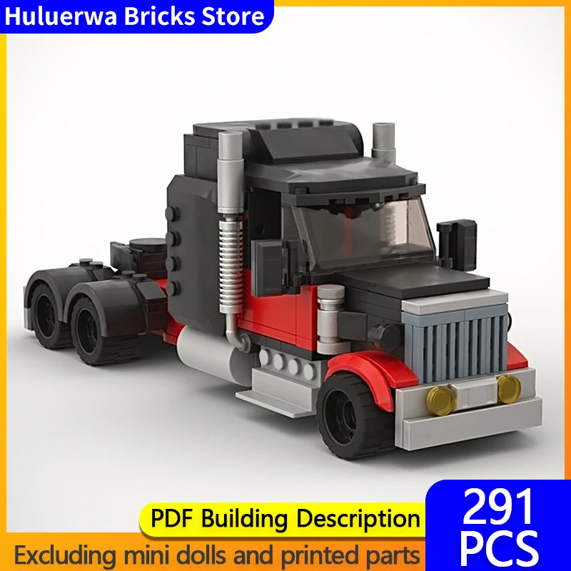 

Модель скоростного гоночного автомобиля MOC, строительные кирпичи, ферма, полушоу грузовика, модульная технология, детские праздничные подарки, сборные игрушки, костюм