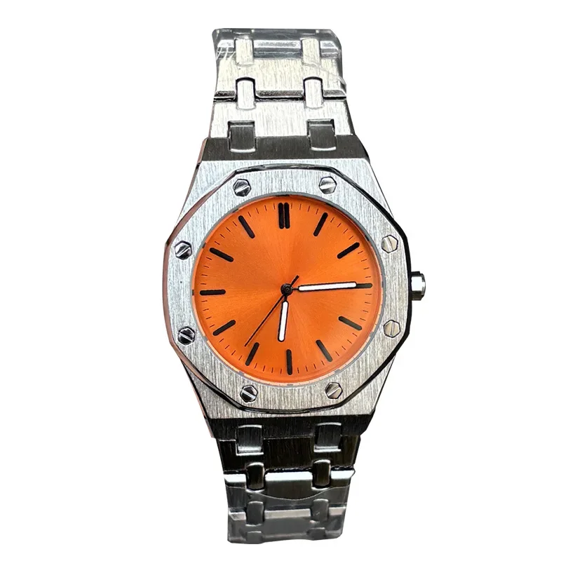 ​ 2025 ساعة رجالية فاخرة بتصميم هندسي كريستال الياقوت 200 متر مقاوم للماء الفولاذ المقاوم للصدأ الأعمال نمط غير رسمي مضيئة مجانية