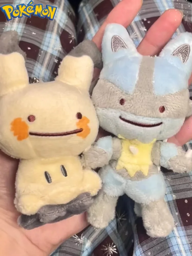 本物のポケモン-ゲンガー-ドラゴナイト-ルカリオ-ミミッキュ-ディットト-変身シリーズ-かわいい漫画バッグペンダント飾り-ホリデーギフト