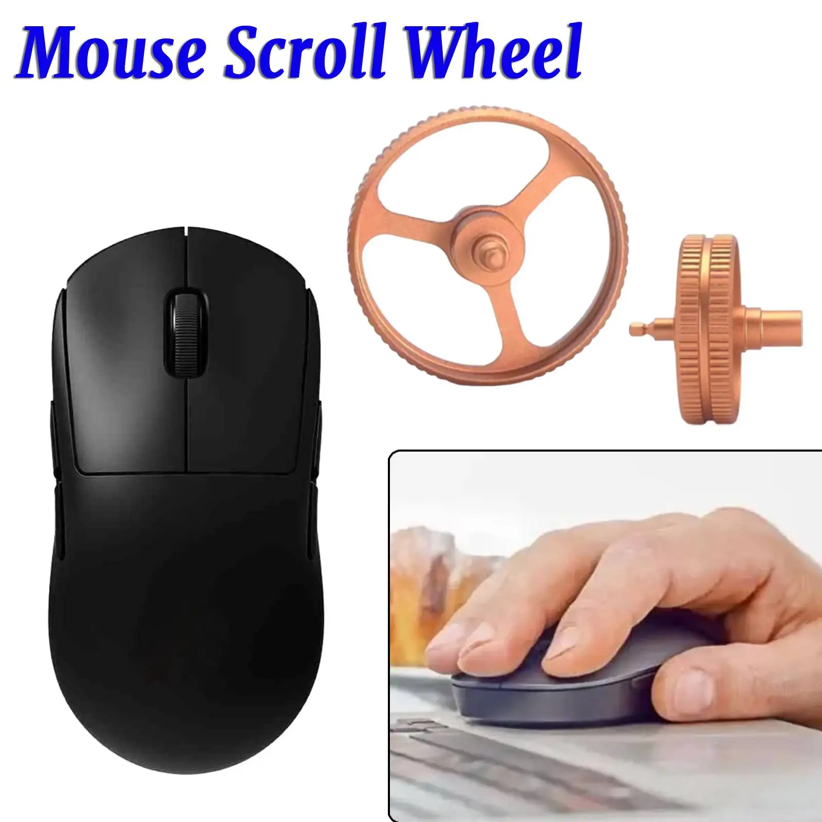 Aluminum Alloy Mouse Scroll Wheel Pulley Replacement Part Metal Rolling Wheel for Logitech G PRO Wireless/PRO 2 Lightspeed