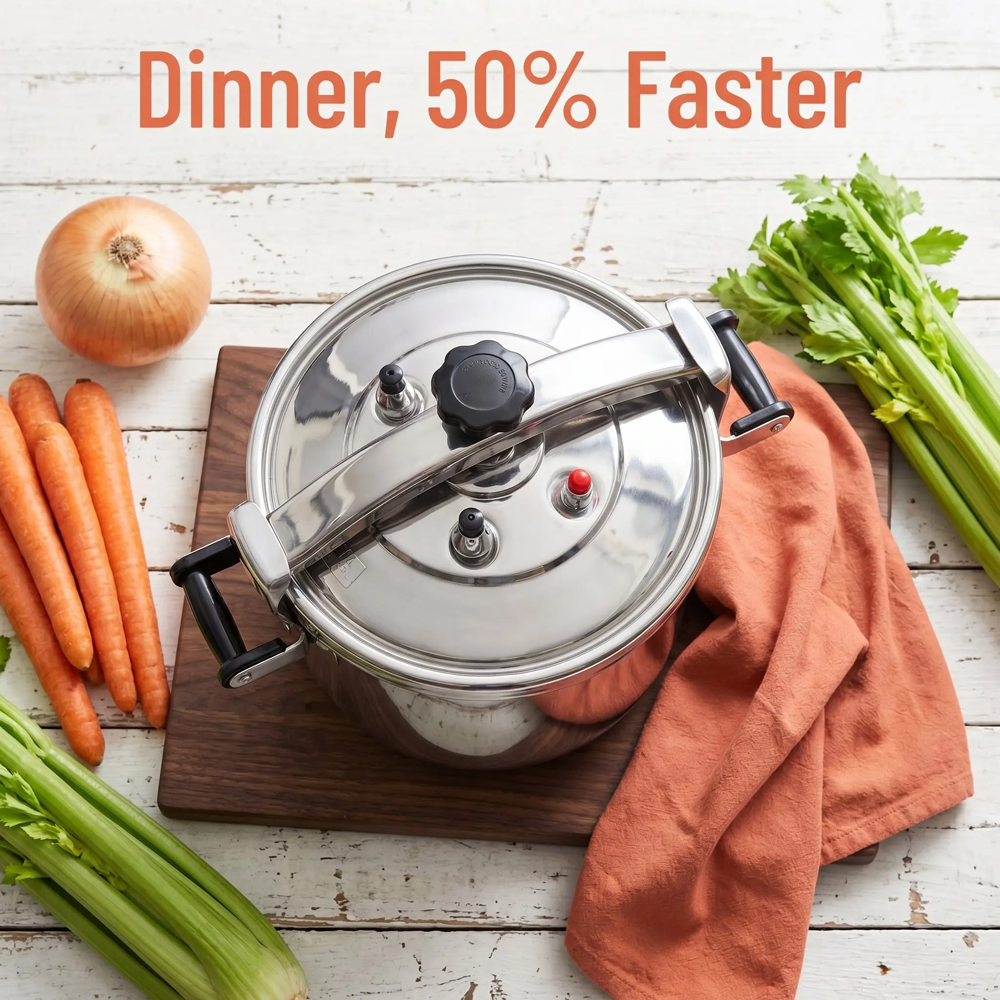 Commercial Kitchen Induction - Pentola a Pressione in Acciaio Inox