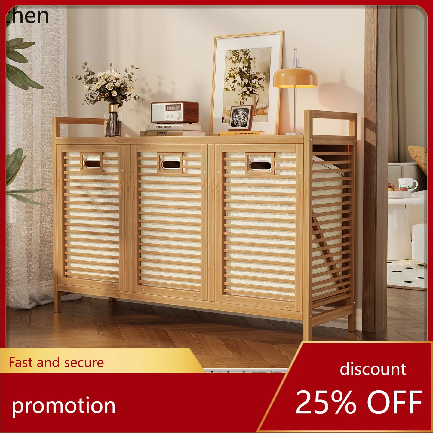 

YFY chest of drawers bedroom storage cabinet clothes sorting storage rack casual multi-layer bamboo storage rack