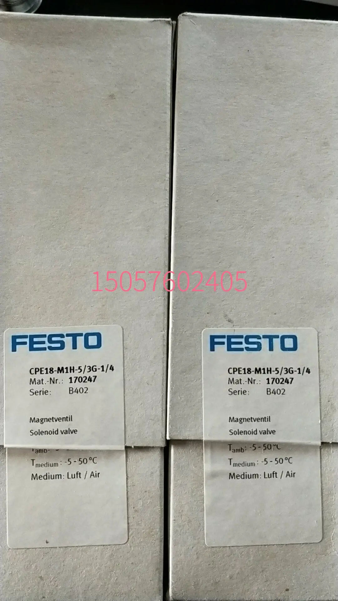 

Original Genuine Festo FESTO CPE18-M1H-5/3G-1/4 Solenoid Valve 170247 In Stock