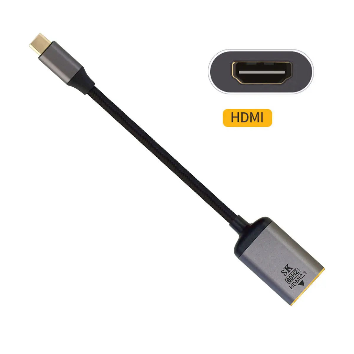 Xiwai Male USB4 USB-C Type-C Source to Female HDTV 2.0 Cable Display 8K 60HZ UHD 4K HDTV  Monitor