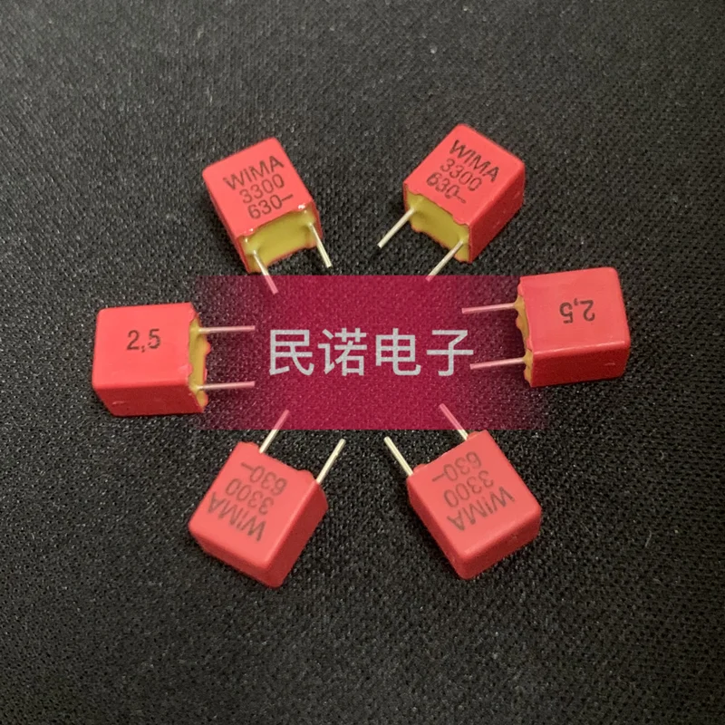 

5/10/50pcs German WIMA Film Capacitor FKP2 630V 0.0033UF 630V 332 3300PF Pitch 5mm Audio passive capacitor