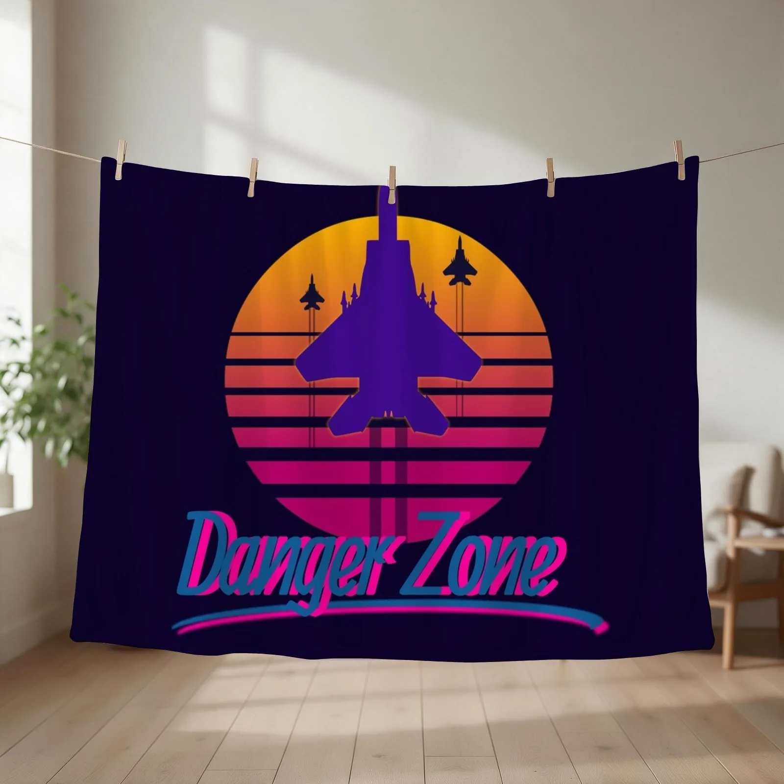 Danger Zone Throw Blanket wednesday Weighted Flannels bed plaid Blankets