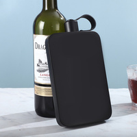 500ML Stainless Steel Flagon Flat Square Hip Flask Portable Water Bottle Camping Alcohol Whiskey Liquor Container Whiskey Flask