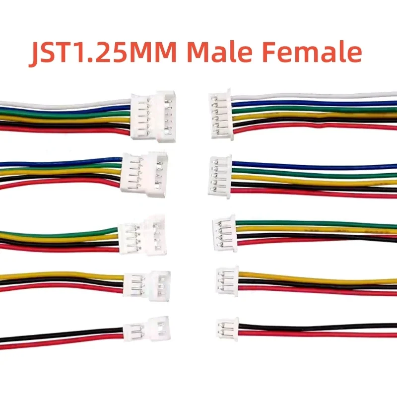 10Pcs Jst 1.25 Male…