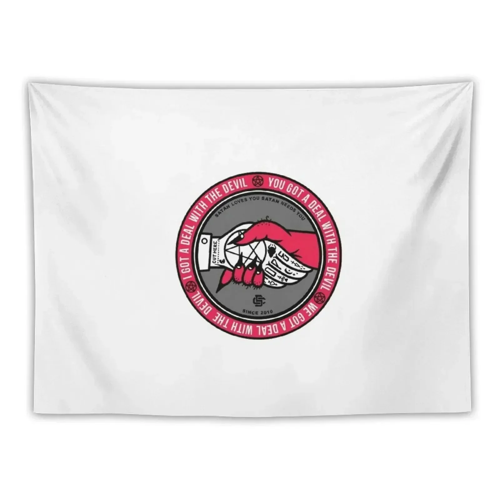 

DEAL WITH THE DEVIL Tapestry Decoration Home Christmas Decoration Tapestry