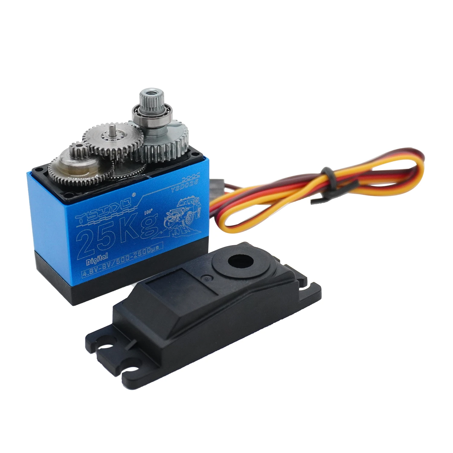 YSIDO 3650 Motor 60A ESC Transmitter 25KG Servo 36MM Fan Brushless Power Combo for 1:8 1:10 WLtoys HSP Tamiya Traxxas GTR RC Car