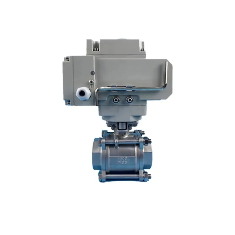 

Электрический трехходовой шаровой кран