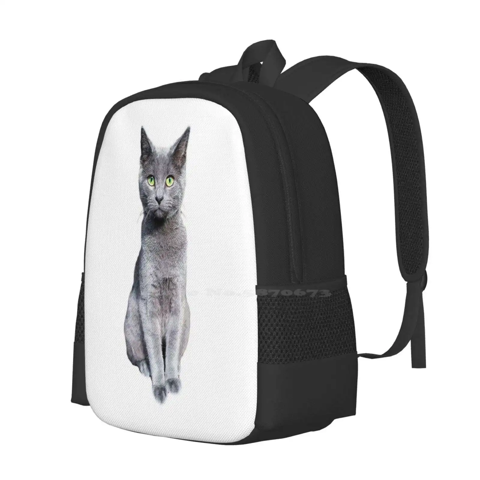 Russian Blue Cat Kitten Pattern Design Laptop Travel School Bags Russian Blue Kitten Russian Blues Russian Blue Mom Russian