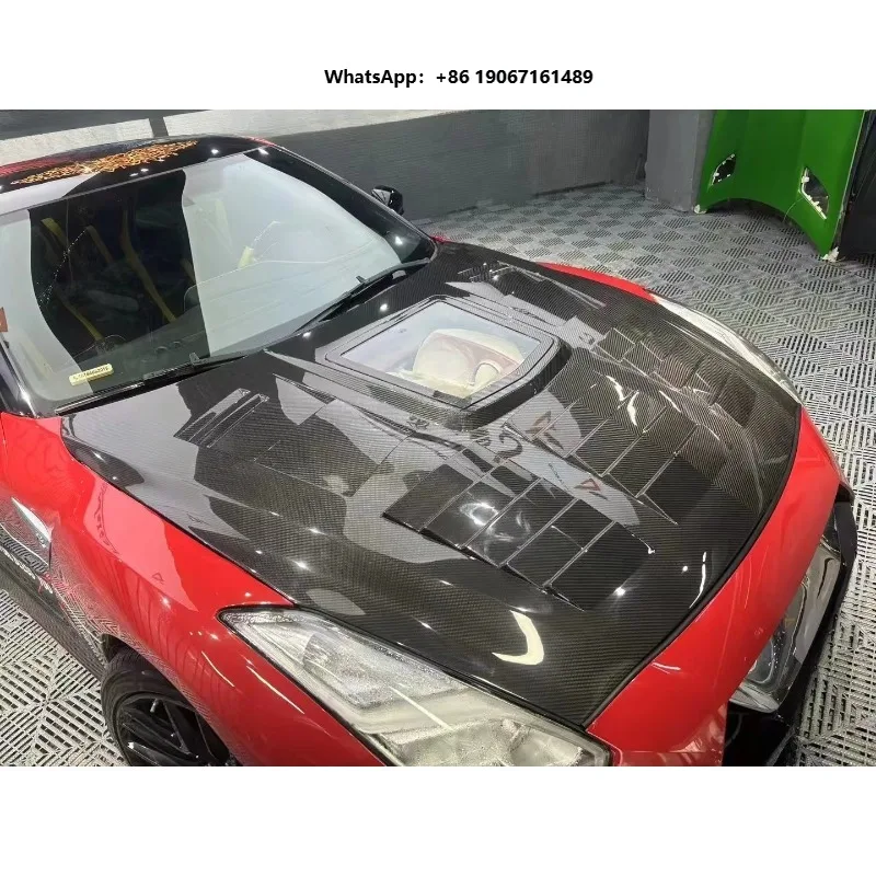 Wholesale High Quality Transparent Style Dry Carbon Fiber Front Hood Car Bonnet xyl