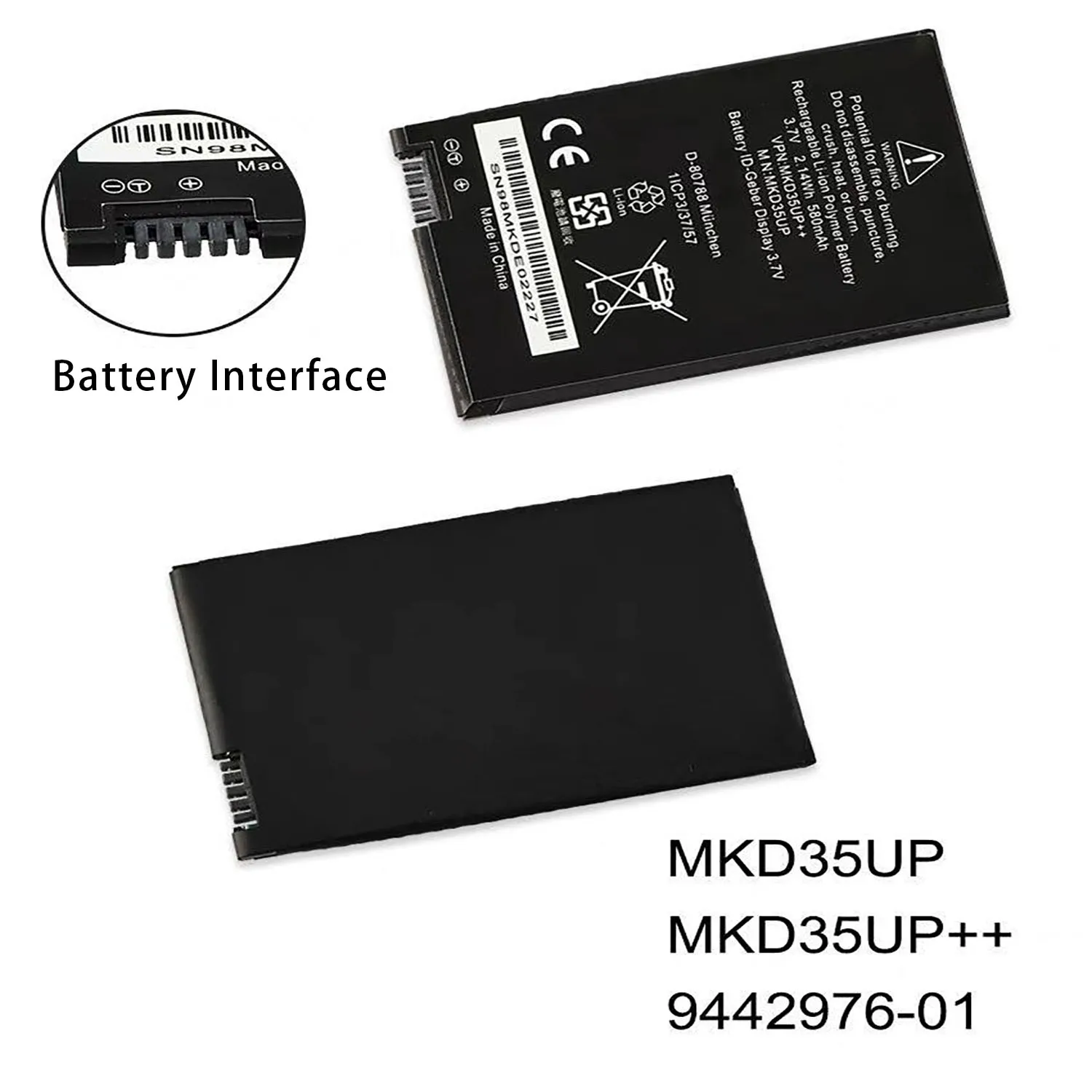Akumulator MKD35UP 3.7V 580mAh do BMW serii 5 6 7 GT X3 X5 X6 X7 LCD Smart Key — zdjęcie produktu 3