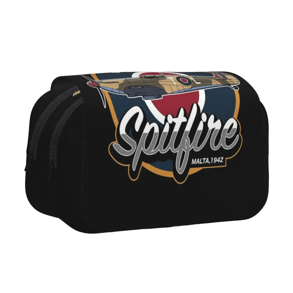 

Пенал-футляр RAF Supermarine Spitfire Fighter Aircraft из твердой кожи, большой емкости, для ручек и карандашей