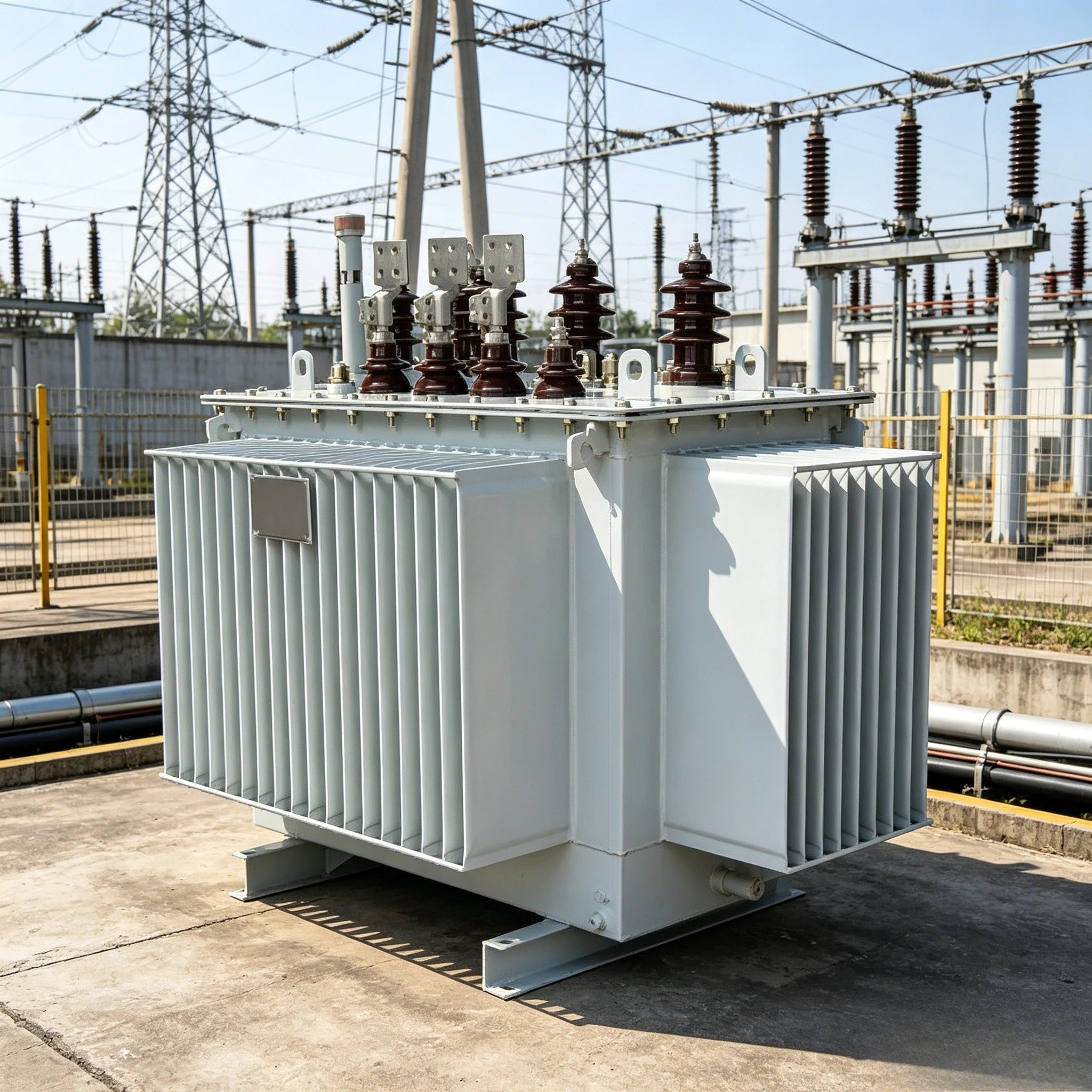 S13-M 10kV/0.4kV Three Phase Oil Immersed Transformer Fully Sealed 635kVA CE IEC Outdoor Distribution Copper Customized