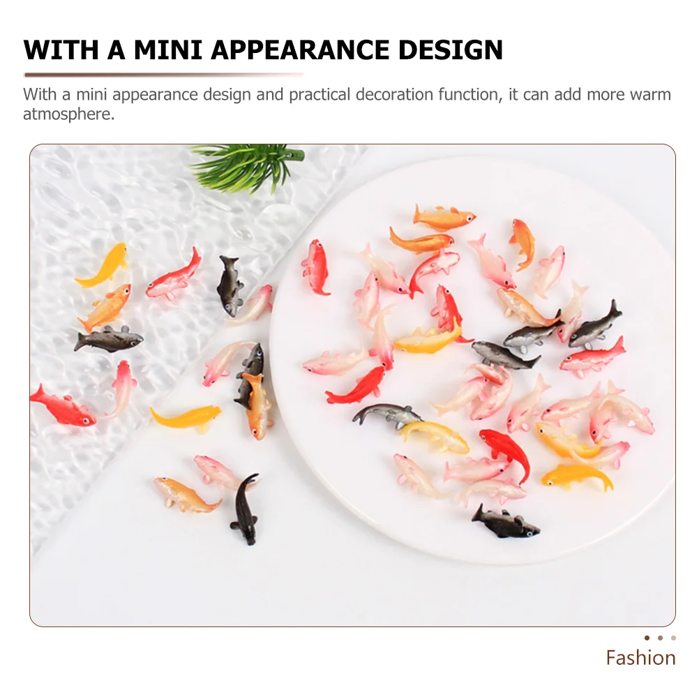 8 ชิ้นจําลอง Koi รุ่นปลอม Fish Aquarium Decor Tiny แฟนซีปลาคาร์พ Miniature ถังตกแต่ง