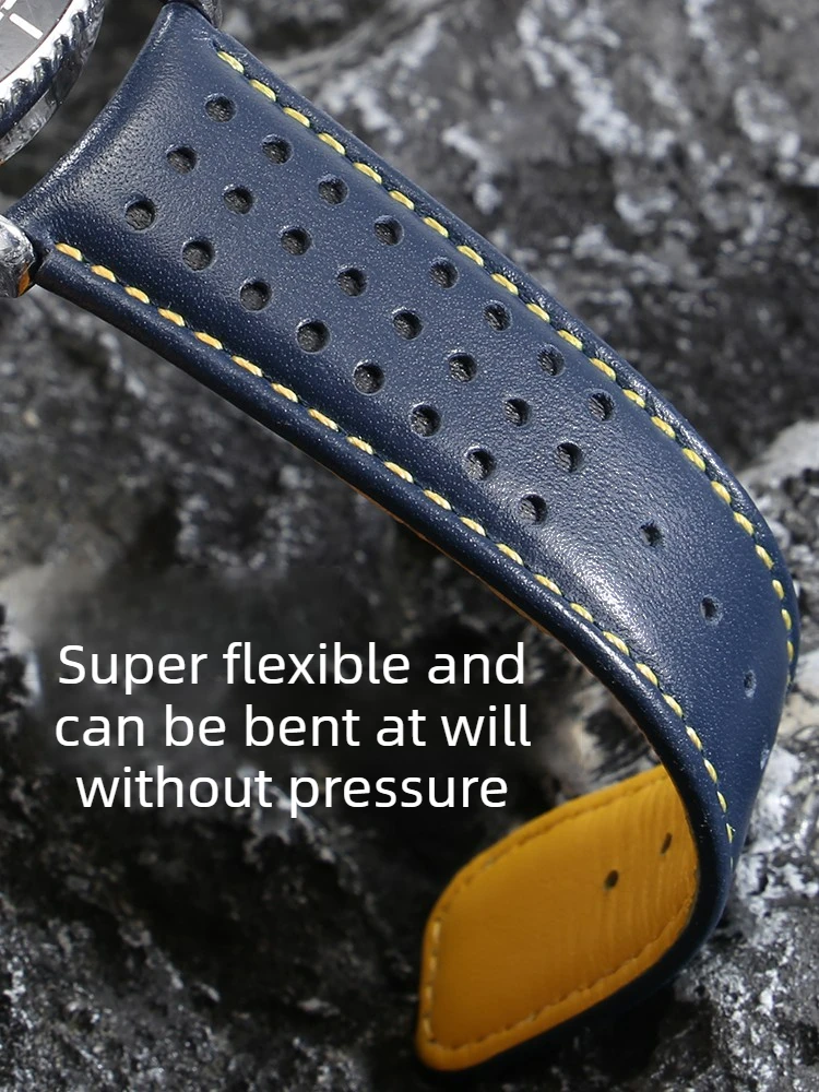 Blue Leather Watch with Male, for Citizen Blue Angel Watch with Eagle in The Sky AT8020-03L 54L