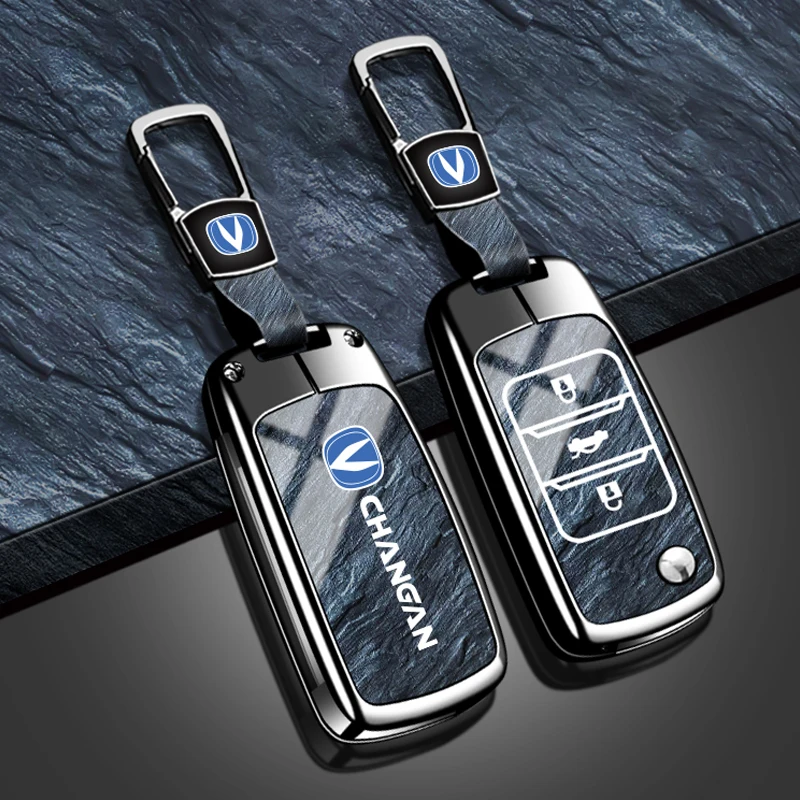 Suitable for Changan CS15 Eado Raeton CS35 Plus CS55 CS75 J35 CS95 CS85 CS1 CV1 car key set zinc alloy car key protection shell 3