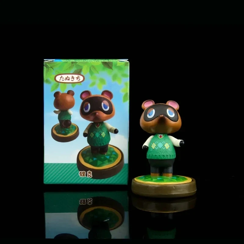 Animal Crossing Anime Figura Tom Nook Isabelle KK Timmy Tommy Action Figure Modello Bambole Auto Ornamento Decorazione Della Torta Giocattoli Per Bambini