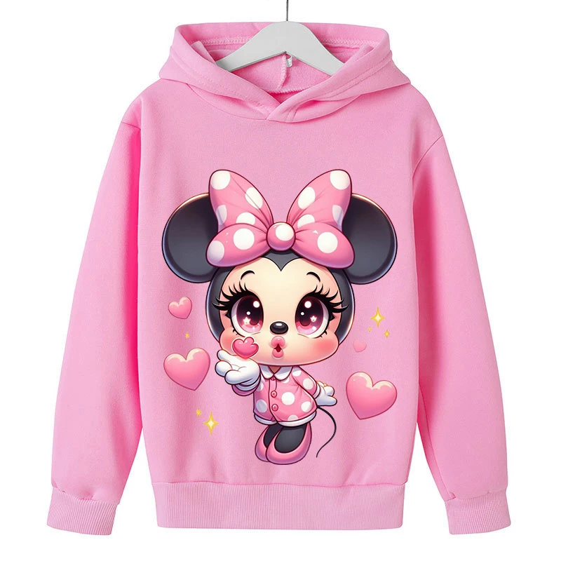 

2024 Children's Mickey Mouse Hoodie Fashion Boys' Hoodie Casual Long Sleeve Sweatshirt Children's 100-160 Large