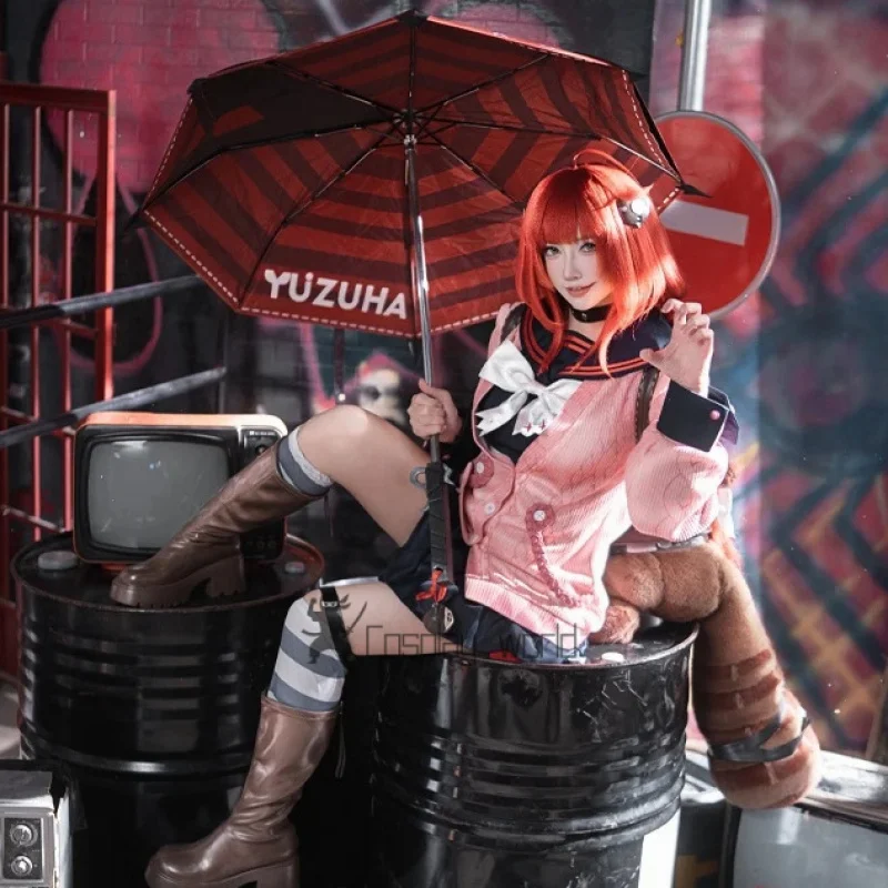 

Game Ukinami Yuzuha Zenless Zone Zero Cosplay Costume Anime Tanuki Ah Fu Doll Clothes Women Adults Halloween Roleplay Outfit