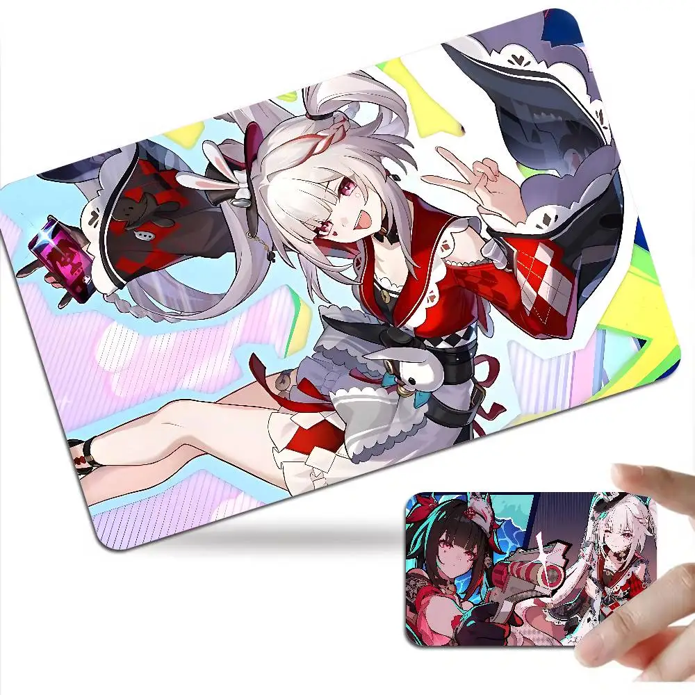 Game Honkai Star Rail Sparkle Anime Young Creidt Card Debit Card Sticker Film Case Front Tape for Small Big Chip No Chip