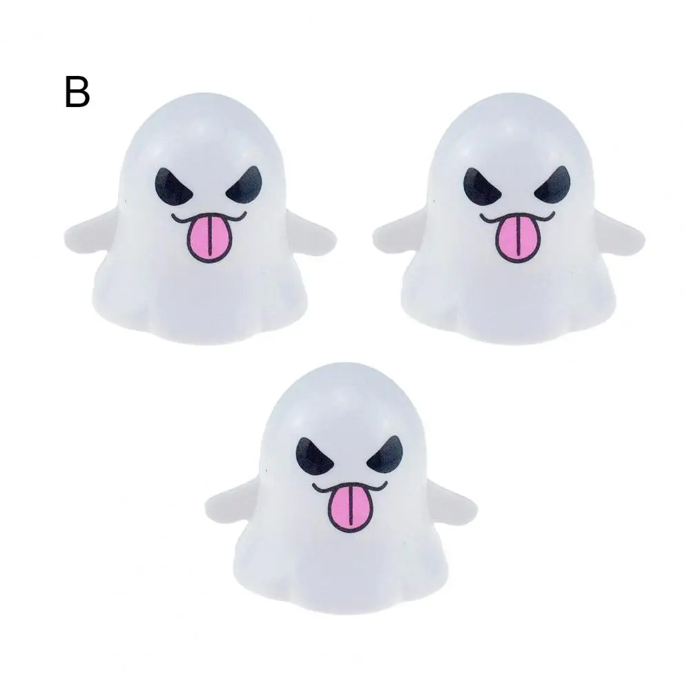 Juego de 3 juguetes de cuerda espeluznantes, juguetes de fantasmas de cuerda de Halloween para niños pequeños, fantasmas que caminan de dibujos animados espeluznantes, Mini primavera blanca para niños
