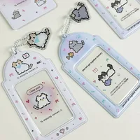 Nuevo soporte para tarjetas de fotos de dibujos animados, fundas protectoras decorativas para álbum de fotos de ídolo de 3 pulgadas, colgante de papelería japonesa Kawaii