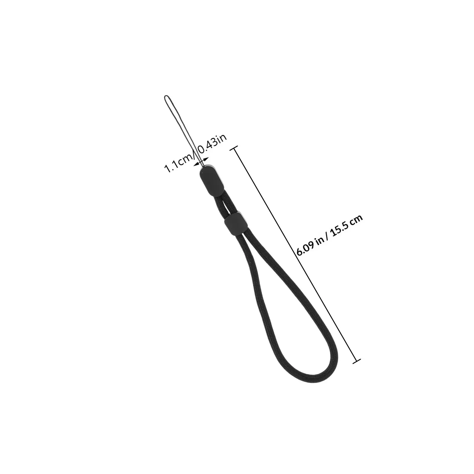 4 PCS Wrist Straps Backpack Attachments Elastic Cane Black Climbing Stick for Sticks