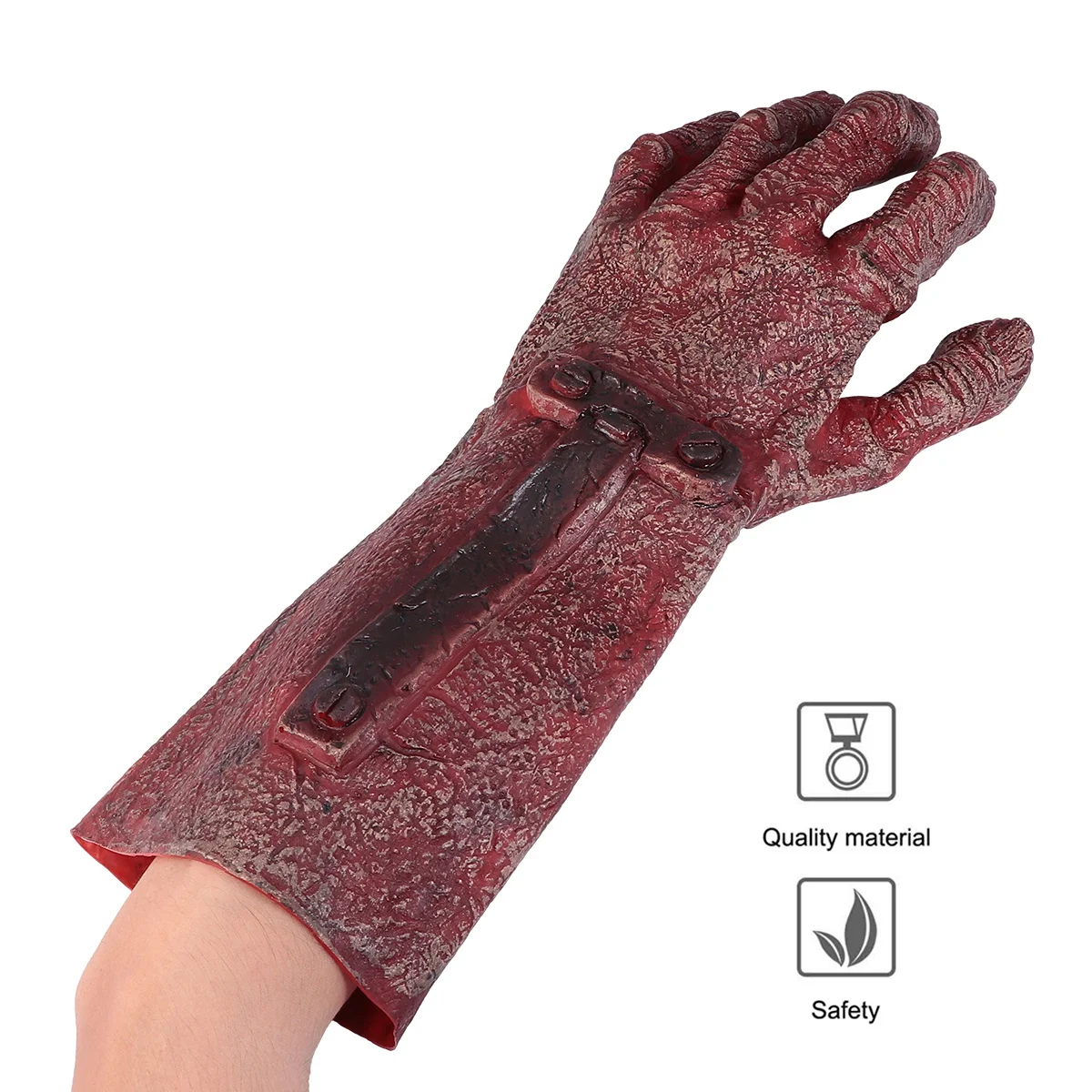 

1 пара перчаток с кровью на Хэллоуин, реалистичные ужасы, страшный реквизит для косплея, вечерние маскарадные костюмы зомби, украшение