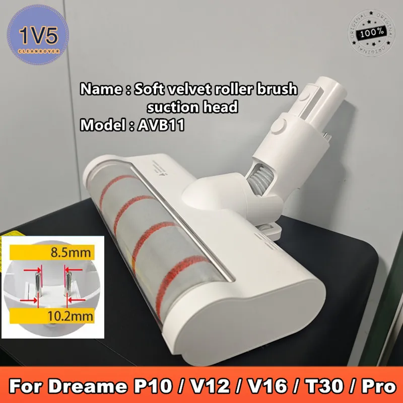 

Original For Dreame P10 Pro V12 V16 T30 Floor Brush Head Fit U20 U10 P10 Handheld Wireless Vacuum Cleaner Roller Brush Parts