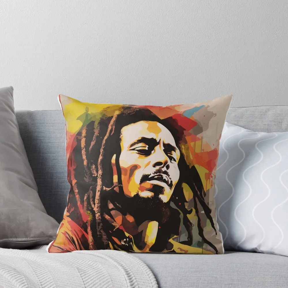

Bob Marley Digital Print Throw Pillow Rectangular Cushion Cover Luxury Sofa Cushions Covers For Sofas Plaid Sofa pillow