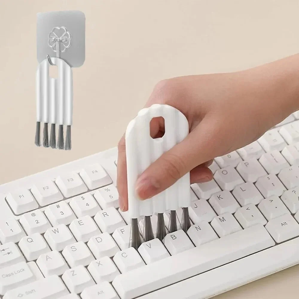 Multi functional Flexible Cleaning Brush for Mobile Phone Keyboard Earphone Cup Lid Card Slot Dust Cleaner Tool