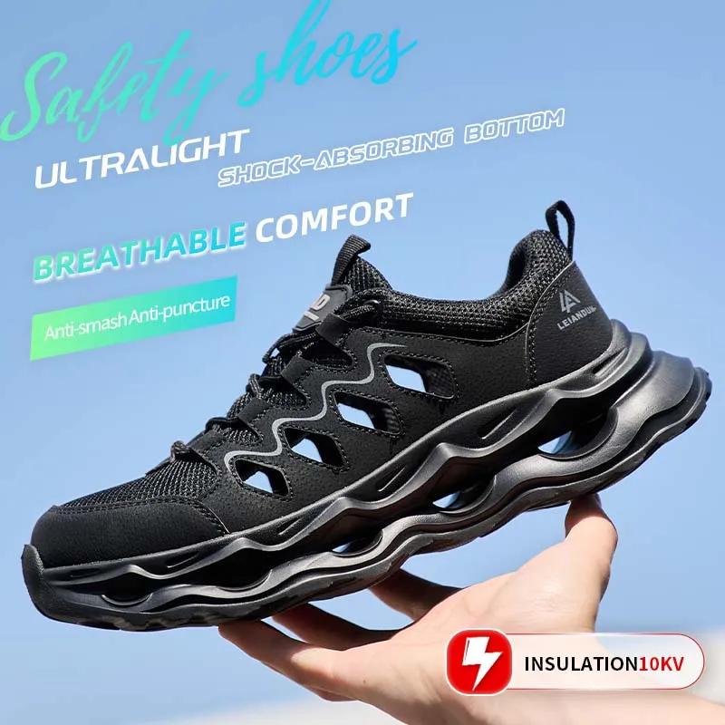 leiandun-chaussures-de-securite-respirantes-d'ete-pour-hommes-baskets-de-travail-anti-perforation-chaussures-de-mode-confortables-bottes-de-travail