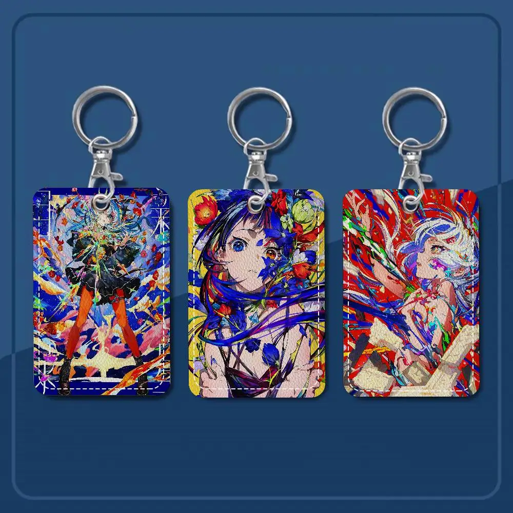 M-Mika Pikazo الفني 1 قطعة INS الإبداعية الكرتون طالب الحرم الجامعي حامل بطاقة للوجبة بطاقة ، بطاقة الحافلة ، بطاقة العمل ، الخ