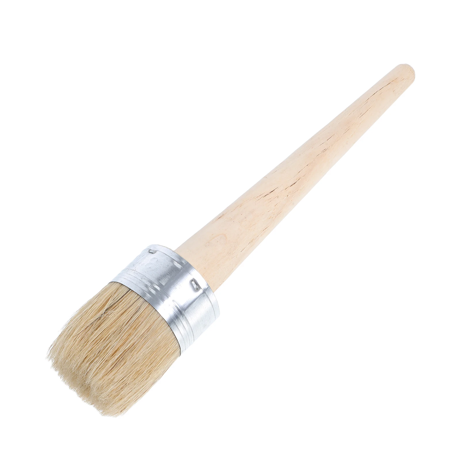 

Round Paint Brush Vintage Wax Brush for Furniture Natural Bristles Large Head Painting Tool Chair Cabinet Wall