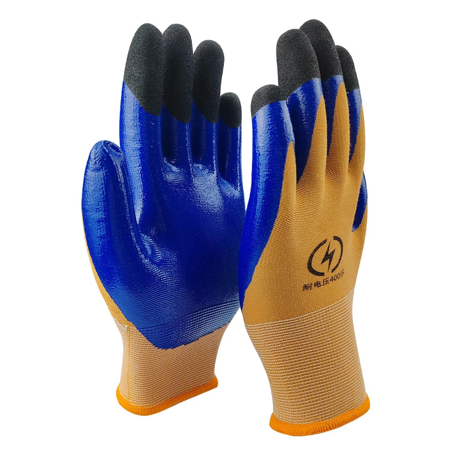 Electrical Insulation Gloves Touchscreen Antislip Electrician Work Gloves Flexible Flame Retardant for Appliances Installation