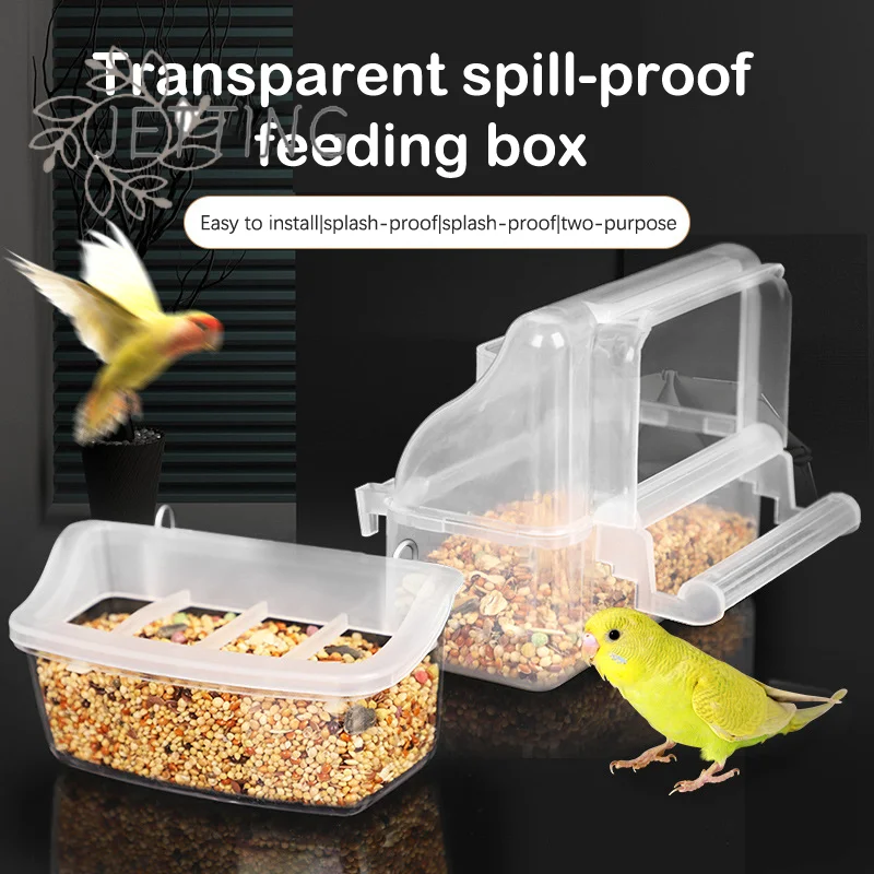 (SMTGDP11)Large-capacity Cage Hanging Feeder Parrot Drinker 
