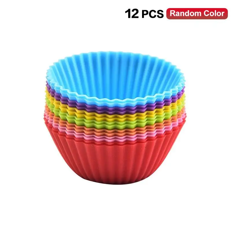 Silicone Lunch Box Dividers 12/24Pcs Bento Box Compartments Food Separator Salad Dressing Cups Kids Lunch Accessories Organizer