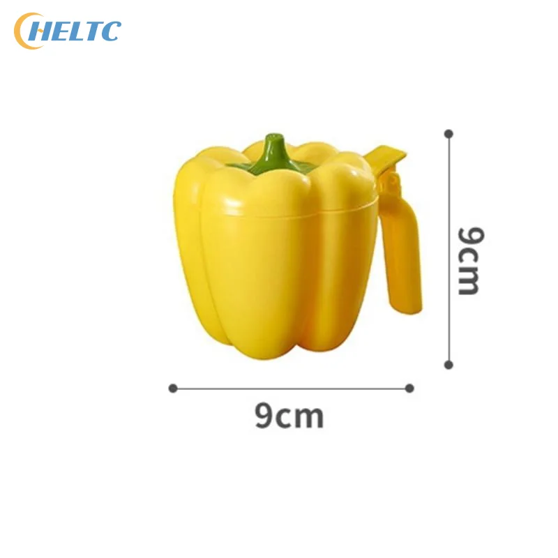 Chili Shape Plastic Seasoning Box 2026 New Household 3pcs/set Handle Splicing Apothecary Jar Kitchen Salt Shaker With Scoop