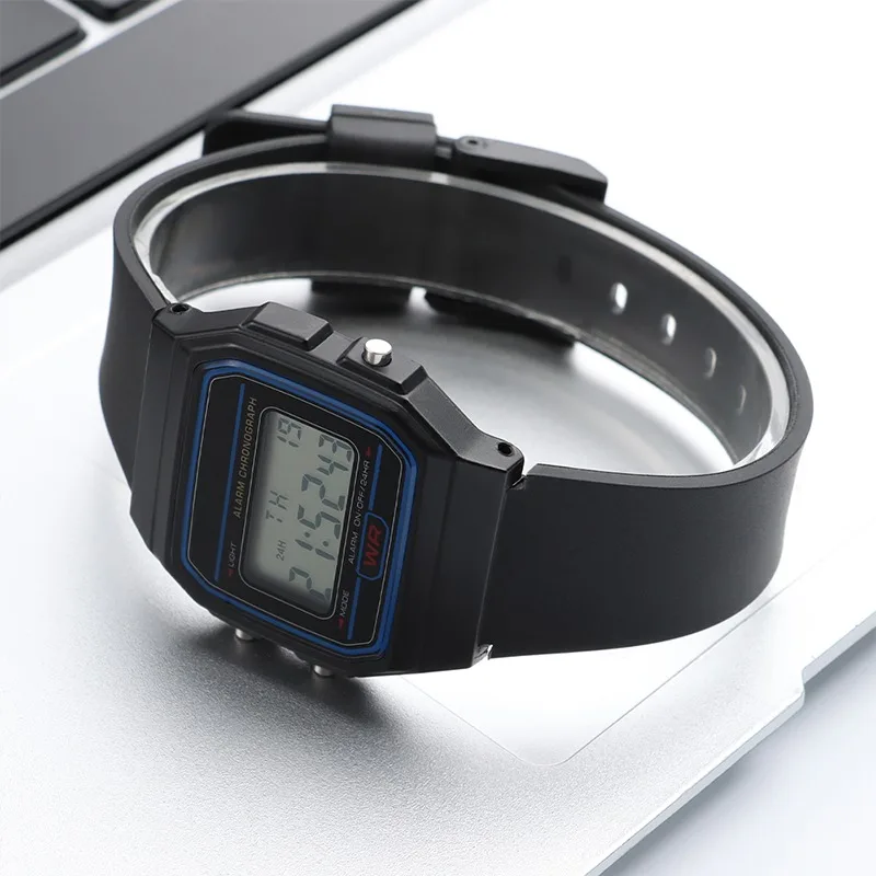 Für Casio für W800H A158/168 AE1200 SGW400 F91W F84 F105/108 Harz-Silikon-Armbänder Herren Ersatzband 12mm 14mm 16mm 18mm 20mm