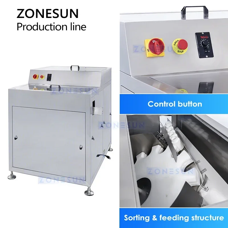 ZONESUN Automatic Gummy Candy Counting Bottling Line Bubble Gum Machine Sweet Packaging Equipment ZS-AFLC