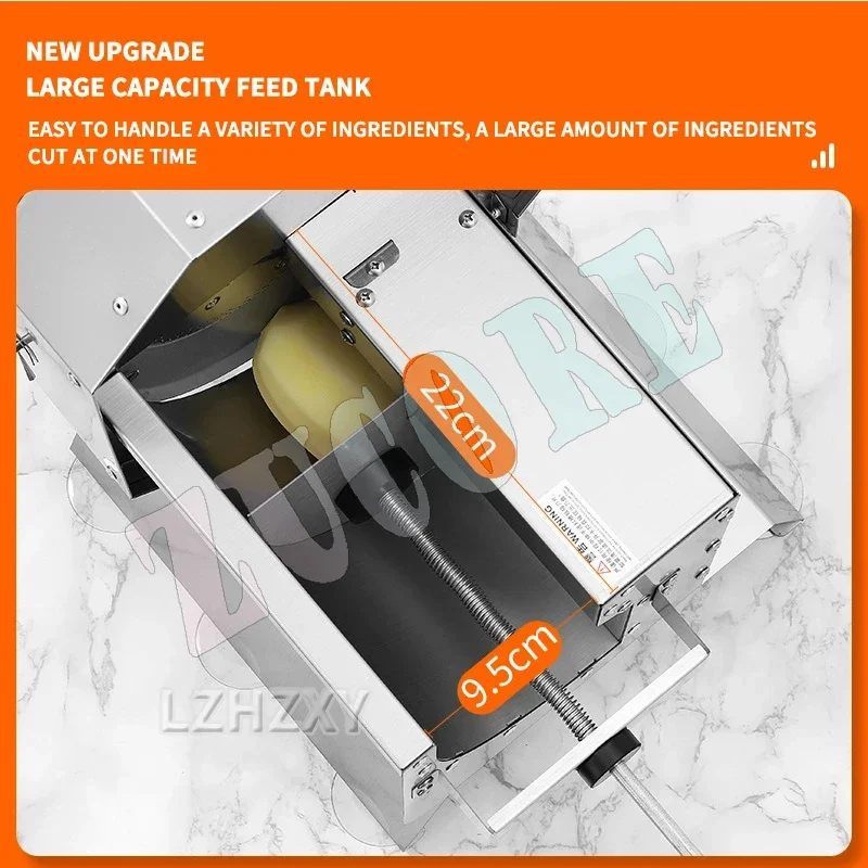 Коммерческая машина для нарезки лука и картофельных чипсов 0-4,5 мм, ручная/электрическая машина для измельчения капусты, нарезка овощей и фруктов