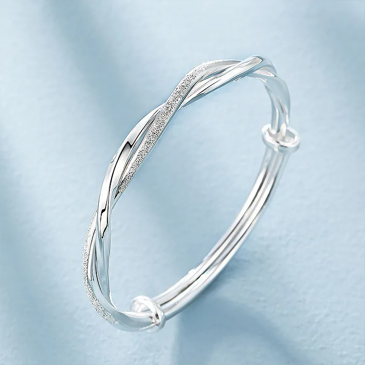 Trendiges Armband aus 925er-Sterlingsilber mit großen Armreifen, niedliche Charms für Damen, Damen, Modeschmuck, Anpassung, Manschette, Hochzeit, Luxus
