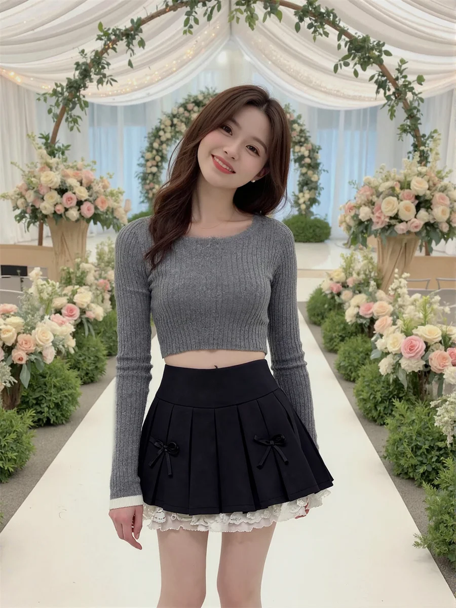 Retalhos mini saias de renda mulher formal roupas femininas primavera cetim namoro chique feminino suave sedoso brilhante elegante feminino