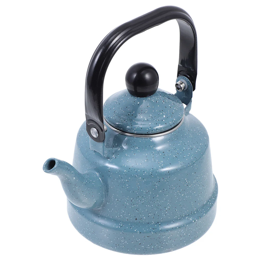 

Enamel Kettle Old Fashion Coffee Maker Teakettle Large Water Boiling Pot Electric Restaurant Teapot Portable