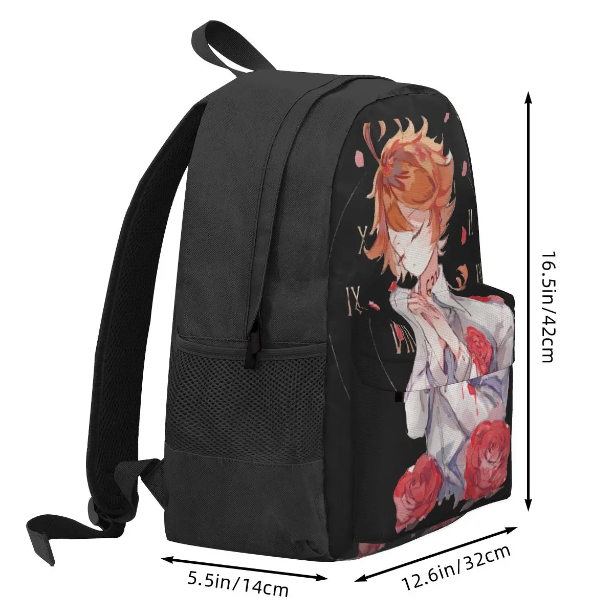 Hứa Neverland Ba Lô Nữ 3D Xu Hướng Sinh Viên Học Anime Nhật Bản Ba Lô Laptop Thiếu Niên Chống Nước Túi Đeo Vai